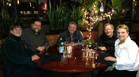 Linda; Jim, N6DHZ; Dan, N6PEQ; Bob, K9EID; Sarah